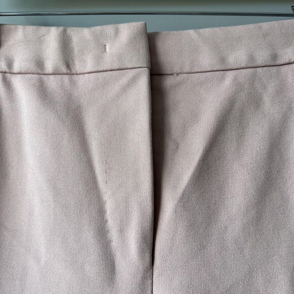 MaxMara Pants Women Small 26" Waist Pink Cropped Straight Dress Ankle Trousers - Picture 4 of 15